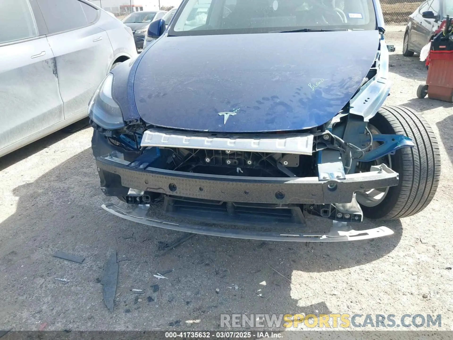 6 Фотография поврежденного автомобиля 7SAYGDEE4RA247417 TESLA MODEL Y 2024