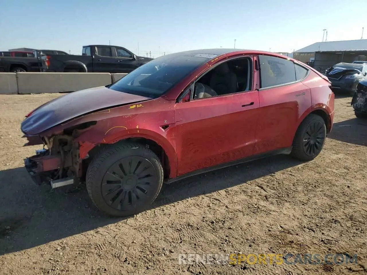 1 Photograph of a damaged car 7SAYGDEE4RA257722 TESLA MODEL Y 2024