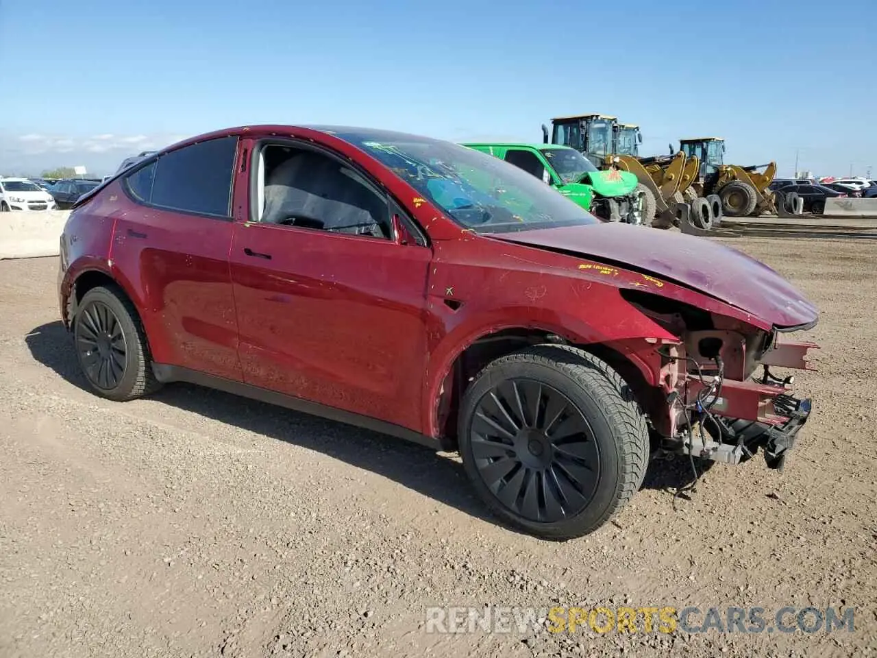 4 Photograph of a damaged car 7SAYGDEE4RA257722 TESLA MODEL Y 2024