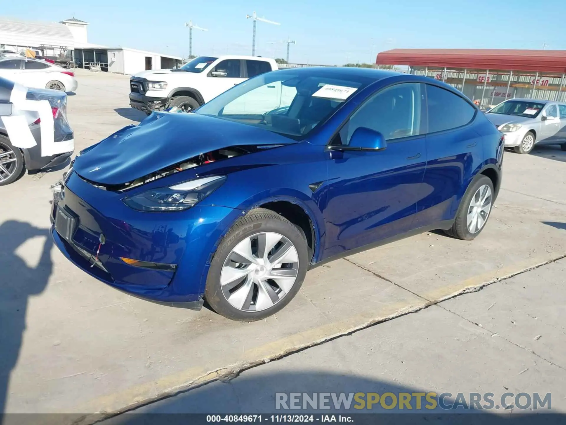 2 Фотография поврежденного автомобиля 7SAYGDEE4RA278182 TESLA MODEL Y 2024
