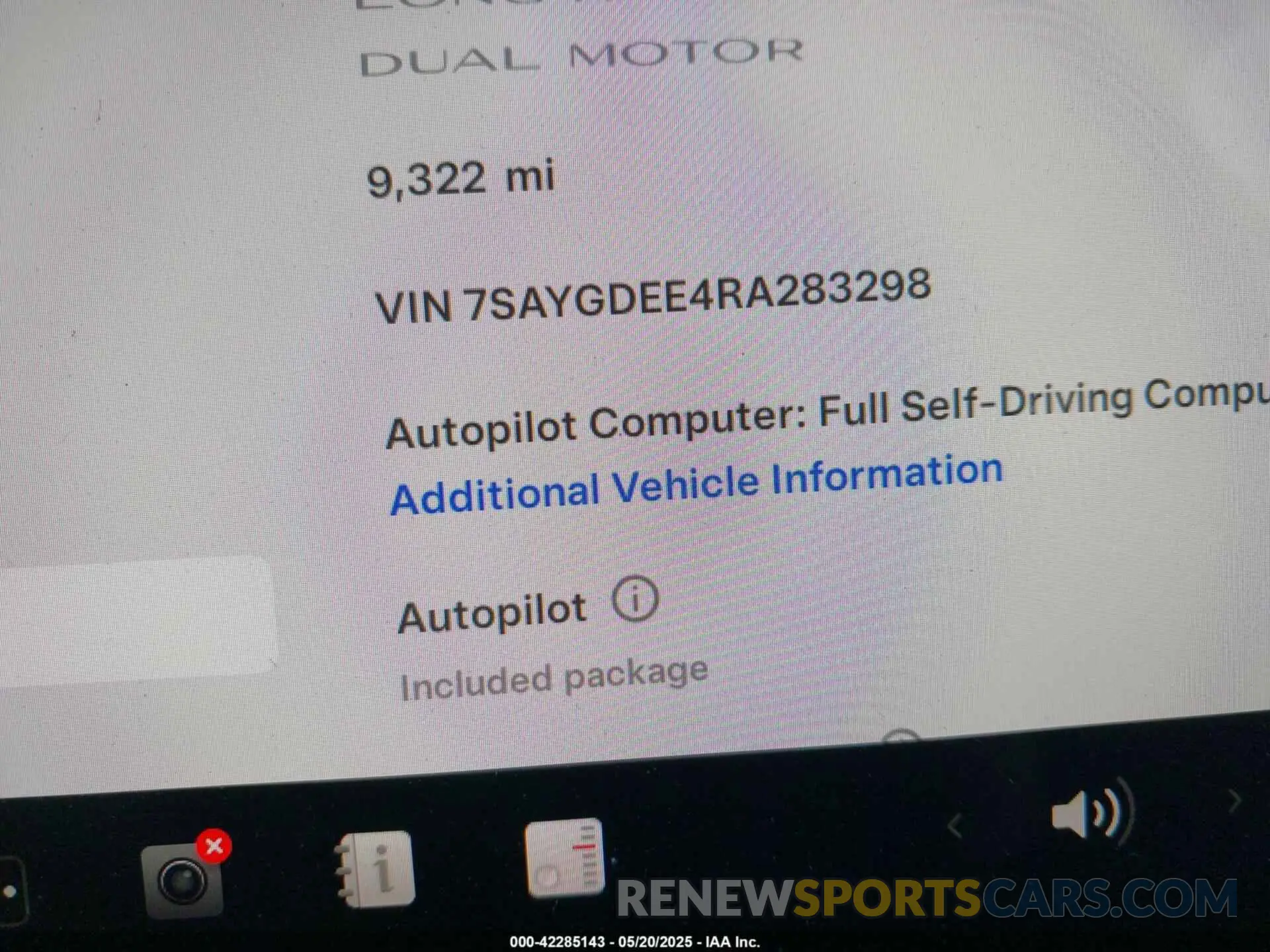 15 Photograph of a damaged car 7SAYGDEE4RA283298 TESLA MODEL Y 2024