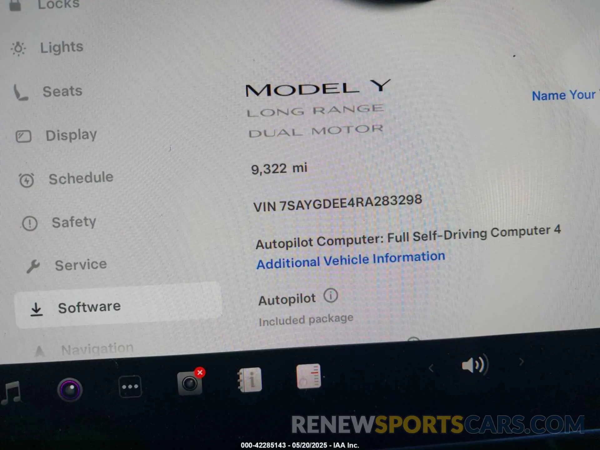7 Photograph of a damaged car 7SAYGDEE4RA283298 TESLA MODEL Y 2024