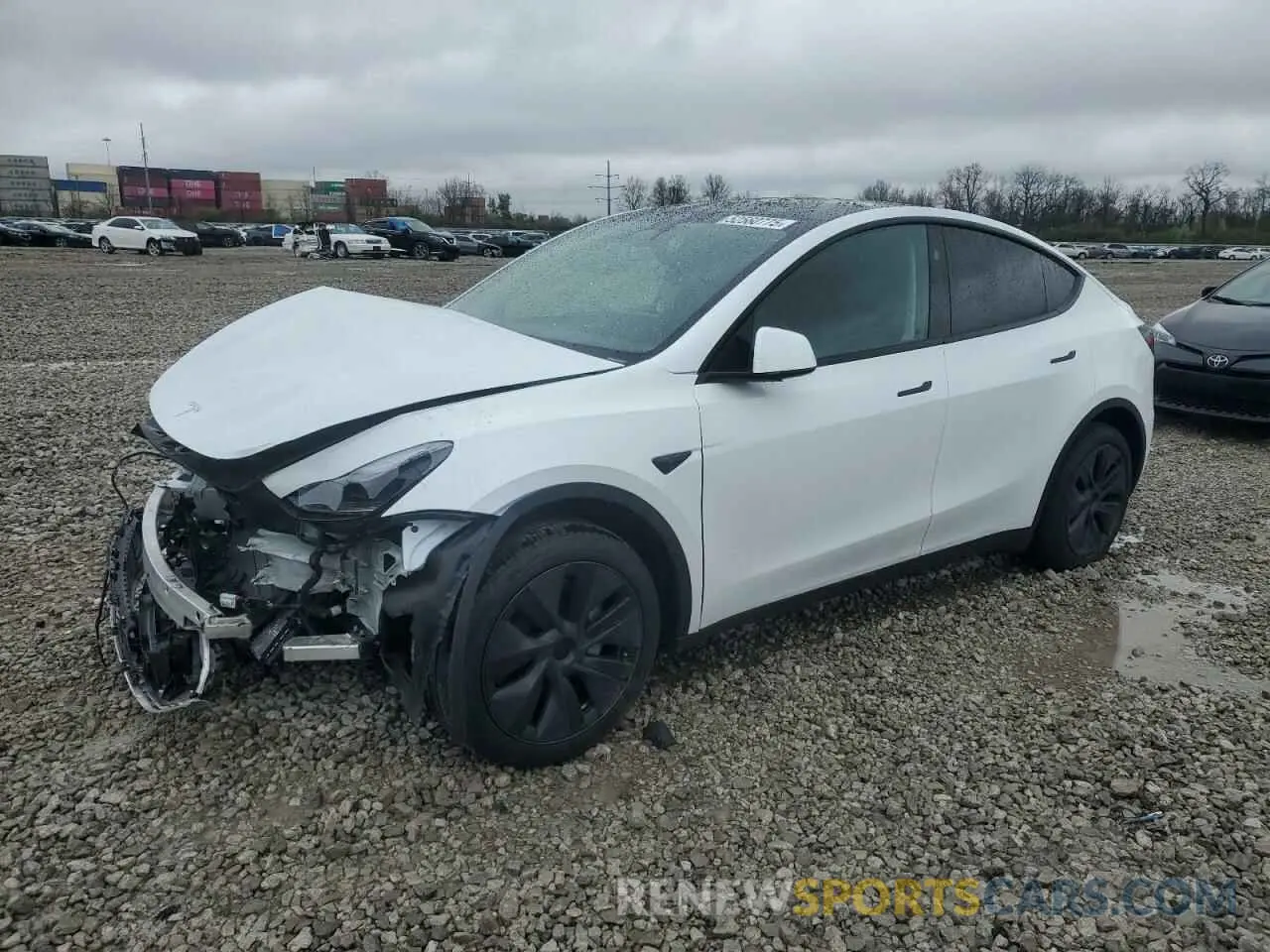1 Photograph of a damaged car 7SAYGDEE4RA327350 TESLA MODEL Y 2024