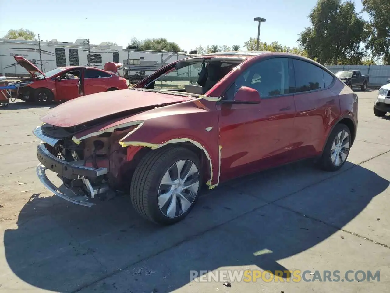 1 Photograph of a damaged car 7SAYGDEE4RF056552 TESLA MODEL Y 2024