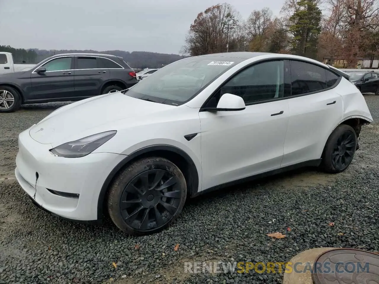 1 Photograph of a damaged car 7SAYGDEE5RA242839 TESLA MODEL Y 2024
