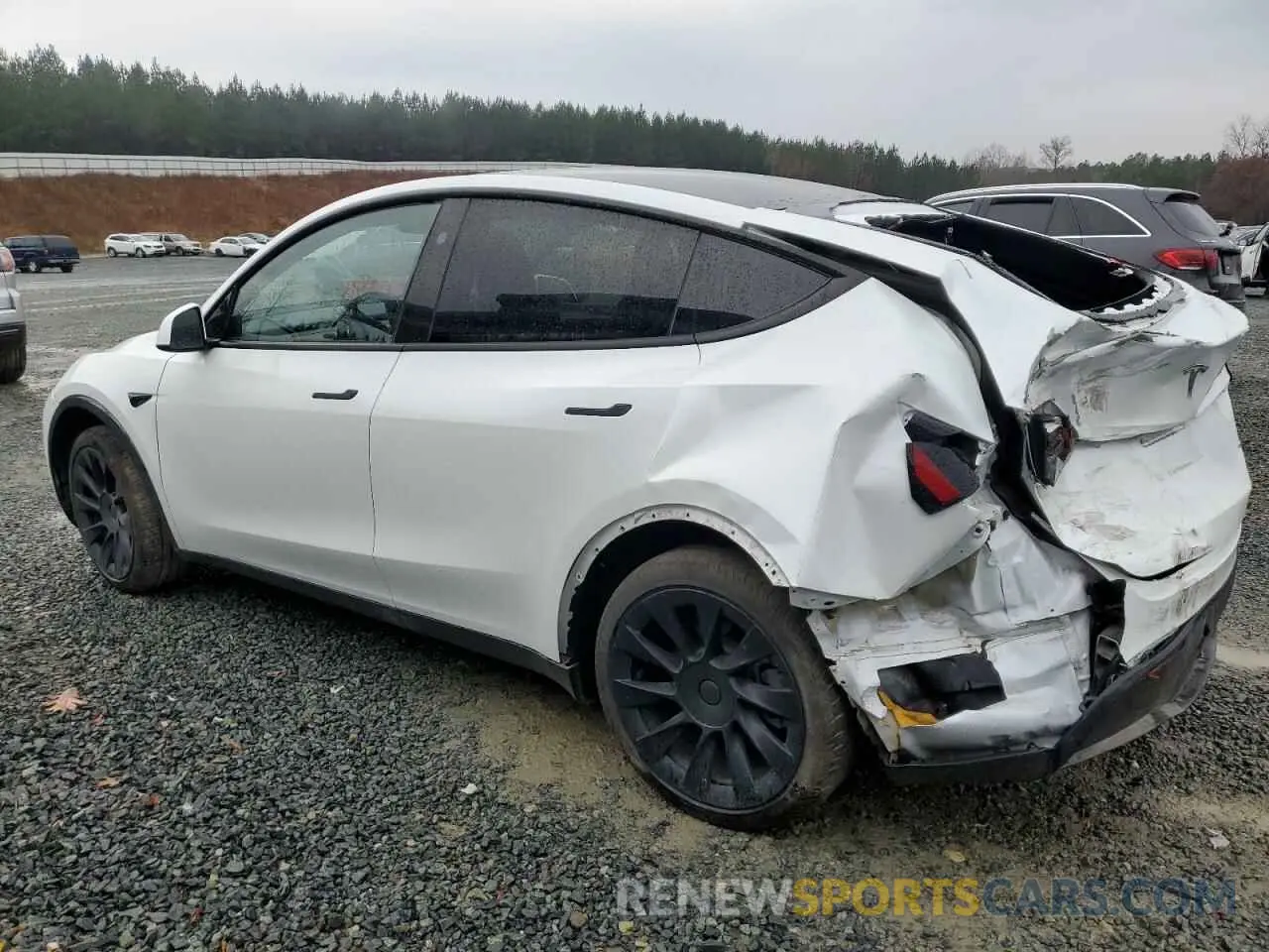 2 Photograph of a damaged car 7SAYGDEE5RA242839 TESLA MODEL Y 2024