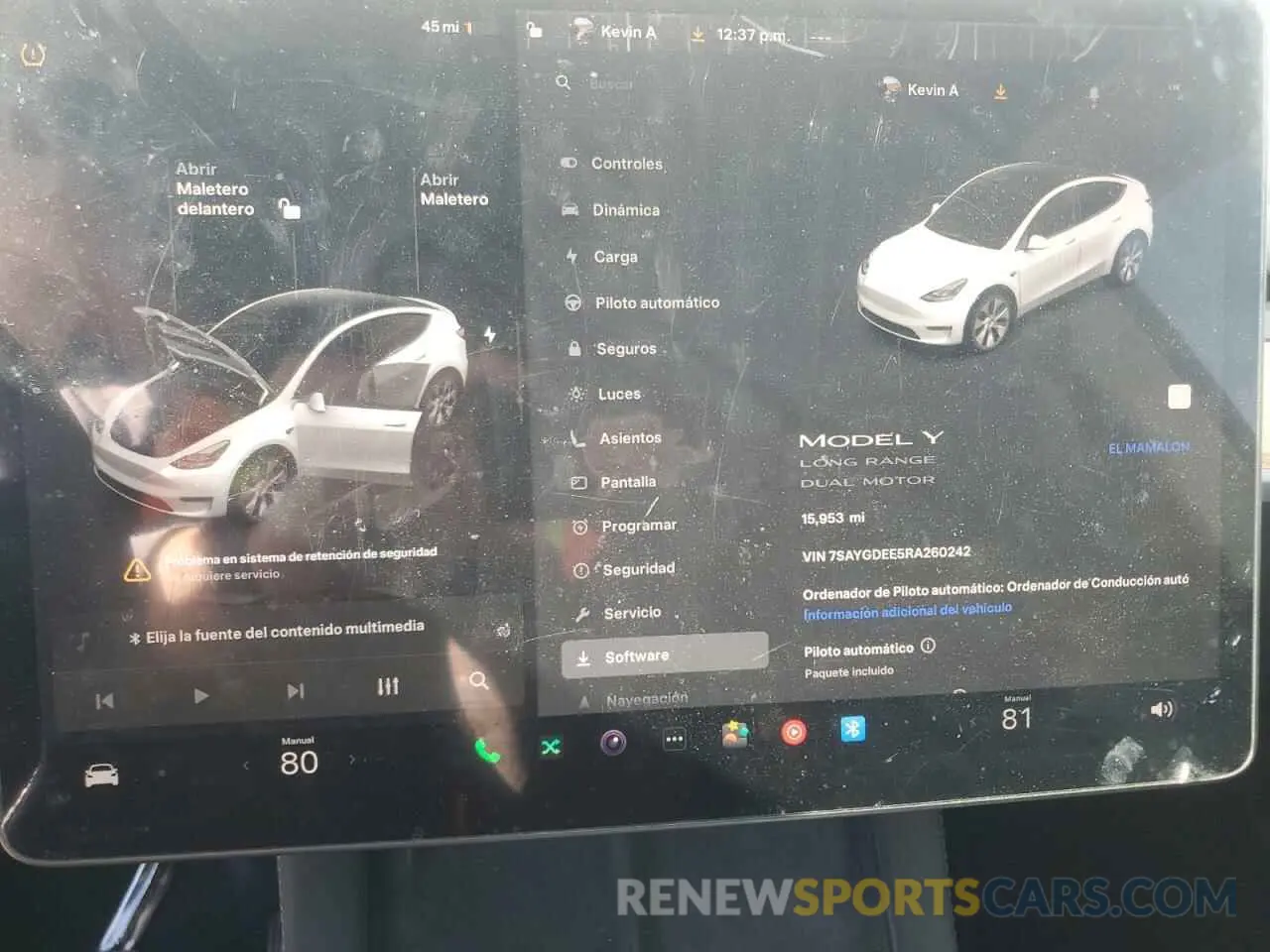 9 Photograph of a damaged car 7SAYGDEE5RA260242 TESLA MODEL Y 2024