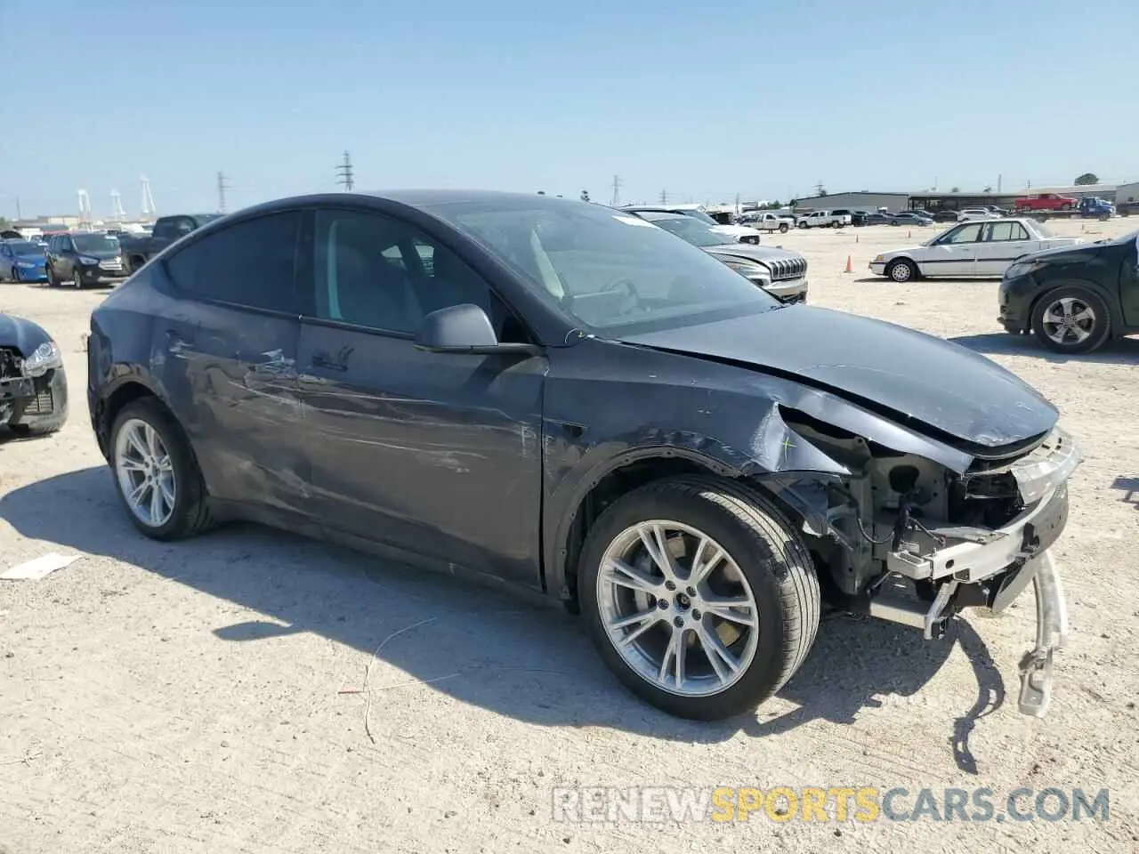 4 Фотография поврежденного автомобиля 7SAYGDEE5RA282984 TESLA MODEL Y 2024