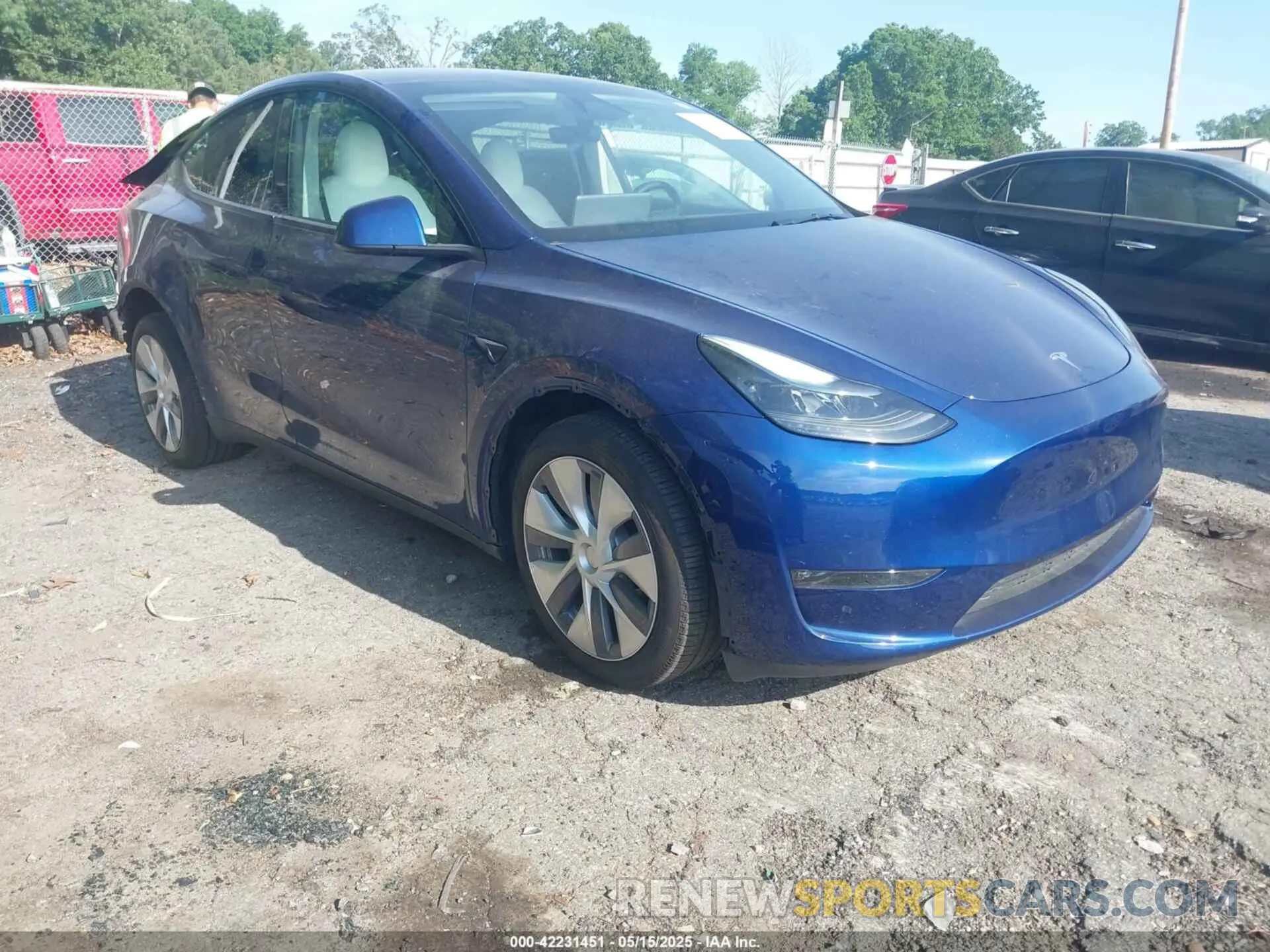 1 Photograph of a damaged car 7SAYGDEE5RA285075 TESLA MODEL Y 2024