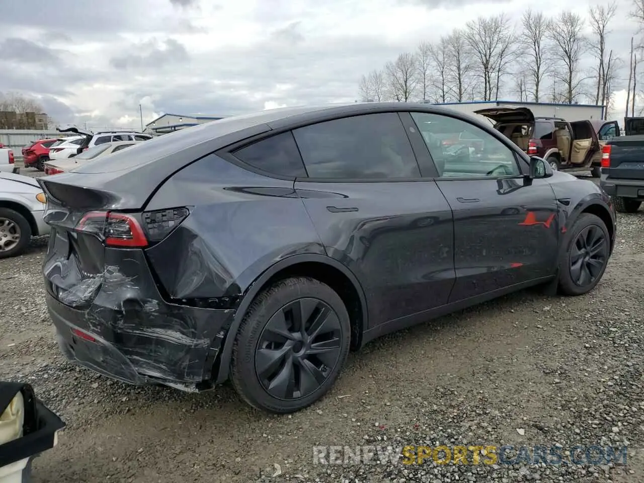 3 Фотография поврежденного автомобиля 7SAYGDEE5RF199560 TESLA MODEL Y 2024