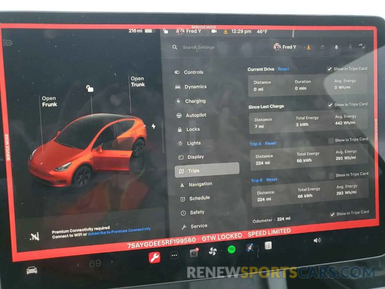 9 Фотография поврежденного автомобиля 7SAYGDEE5RF199560 TESLA MODEL Y 2024