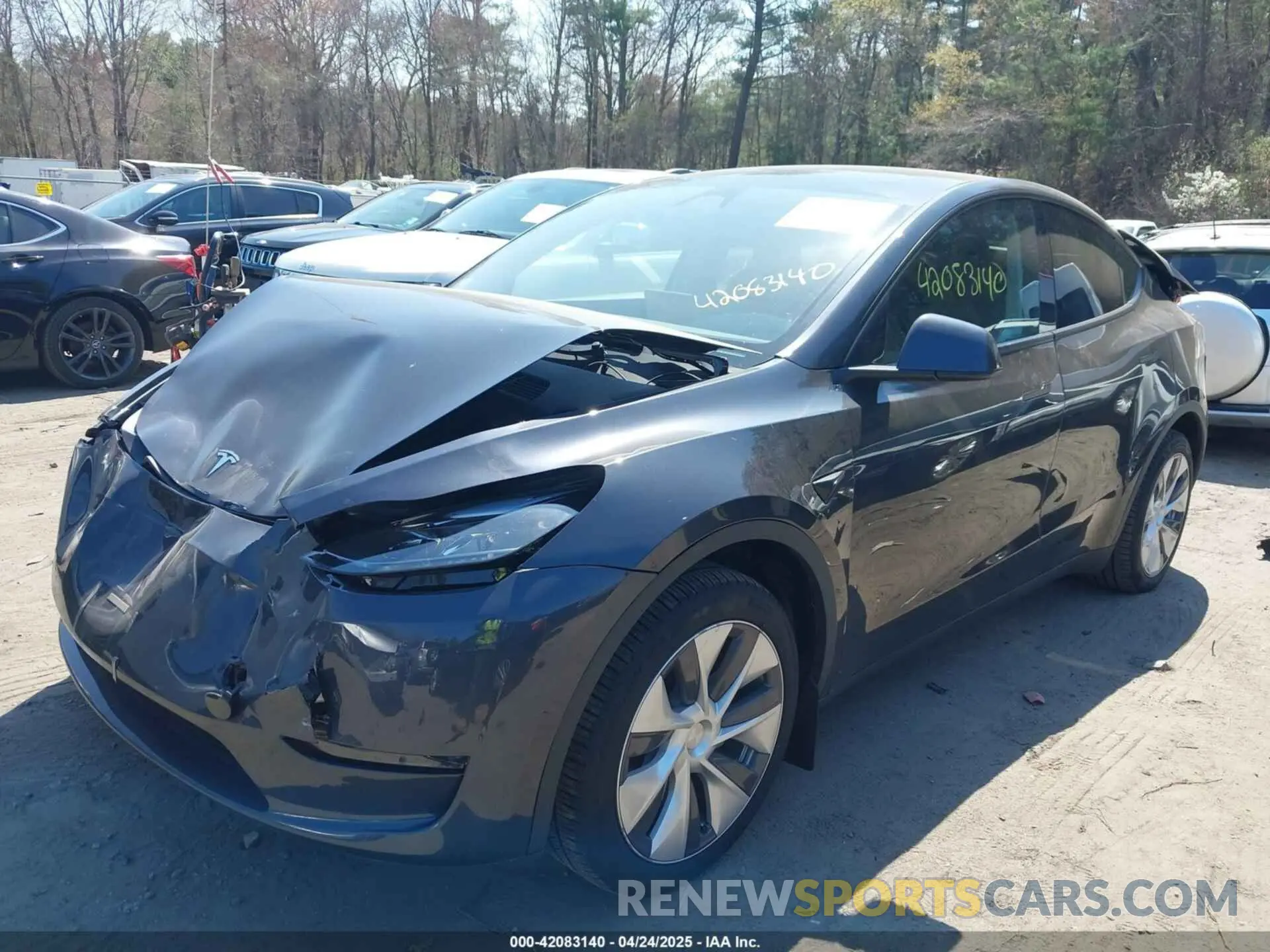 2 Photograph of a damaged car 7SAYGDEE6RA225161 TESLA MODEL Y 2024