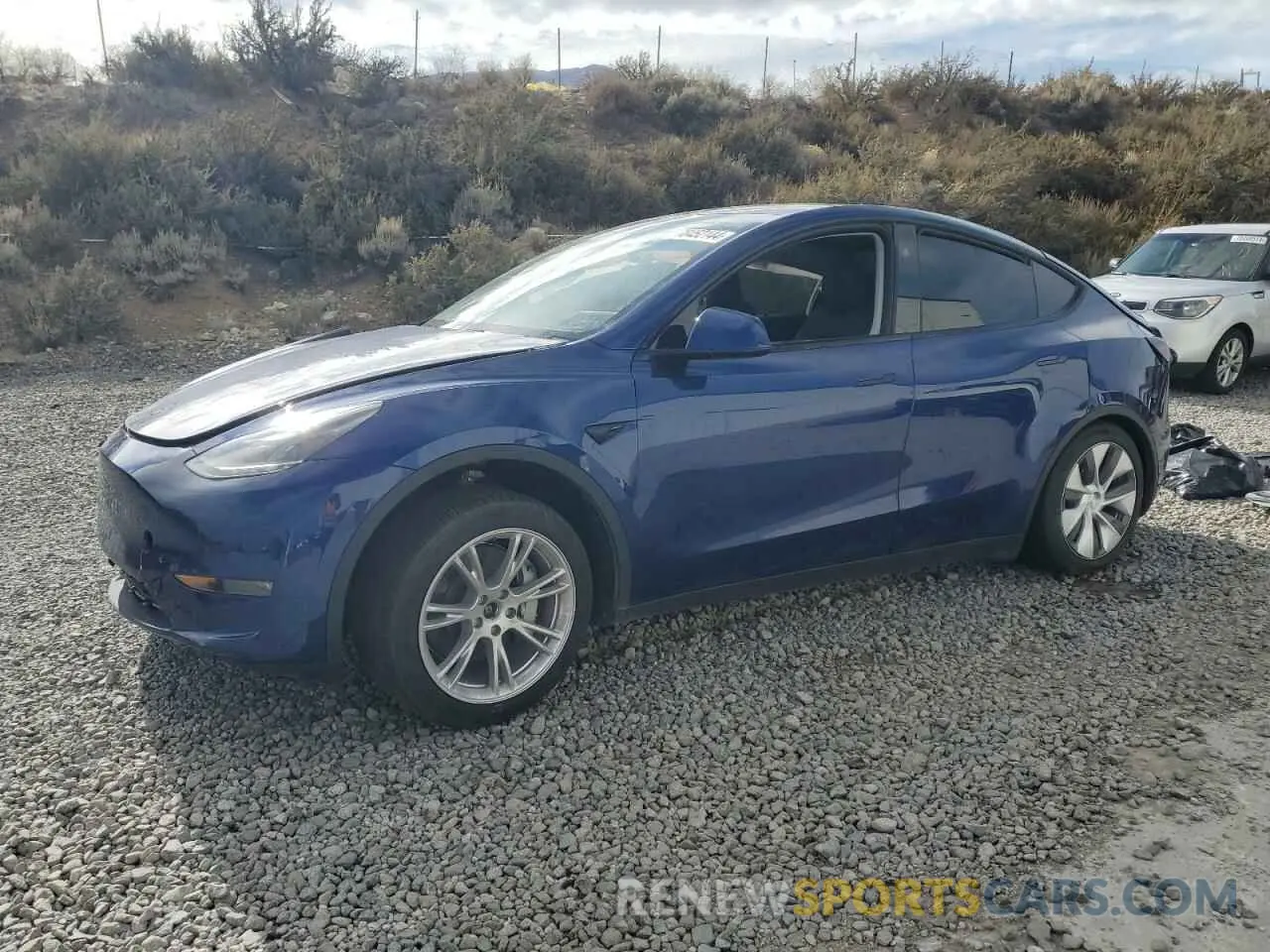 1 Photograph of a damaged car 7SAYGDEE6RA225970 TESLA MODEL Y 2024