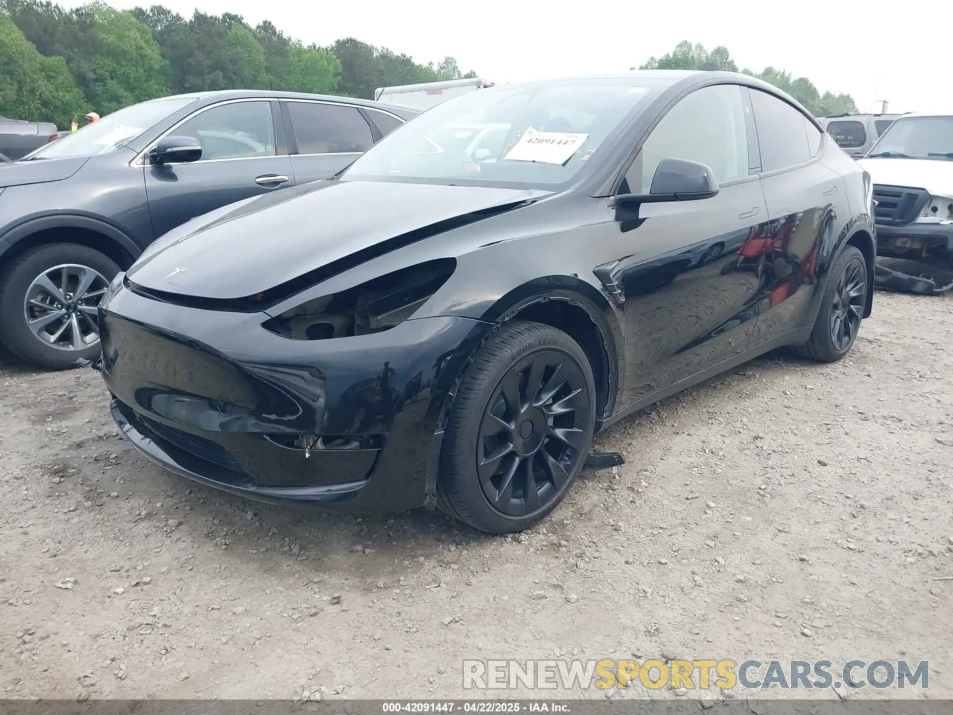2 Фотография поврежденного автомобиля 7SAYGDEE6RA271573 TESLA MODEL Y 2024