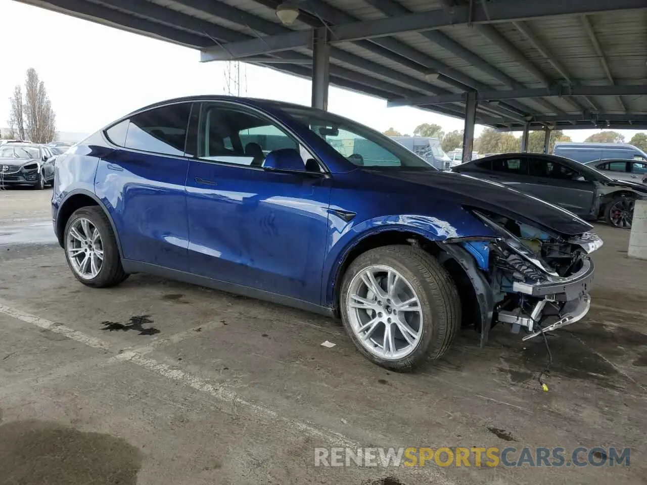 4 Фотография поврежденного автомобиля 7SAYGDEE6RF025366 TESLA MODEL Y 2024