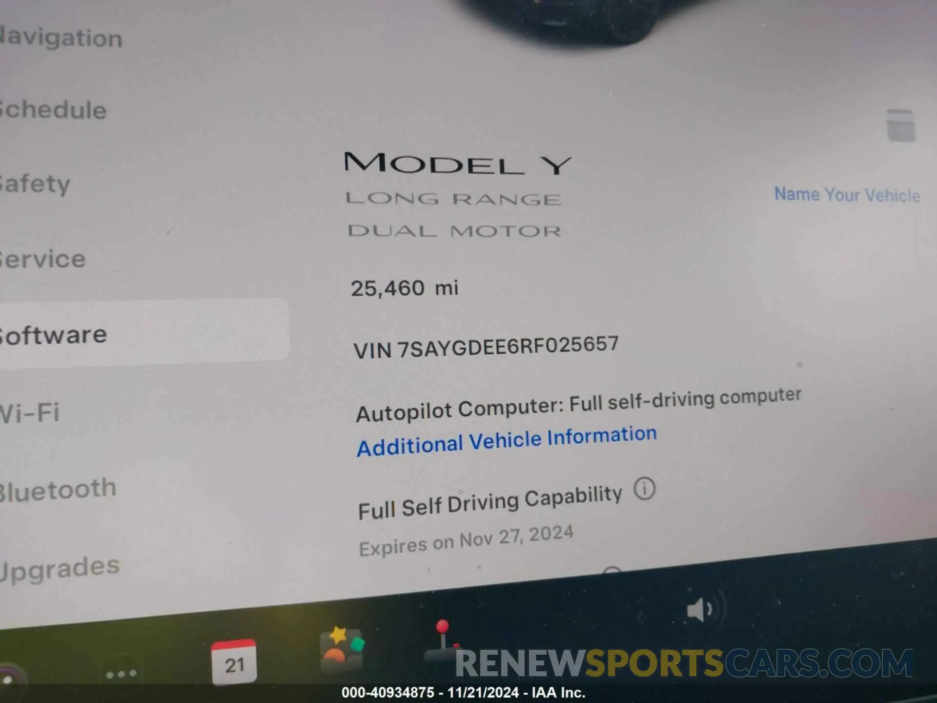 7 Фотография поврежденного автомобиля 7SAYGDEE6RF025657 TESLA MODEL Y 2024