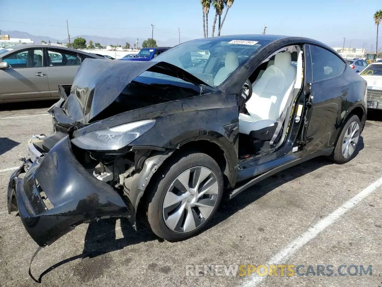 1 Photograph of a damaged car 7SAYGDEE6RF027408 TESLA MODEL Y 2024
