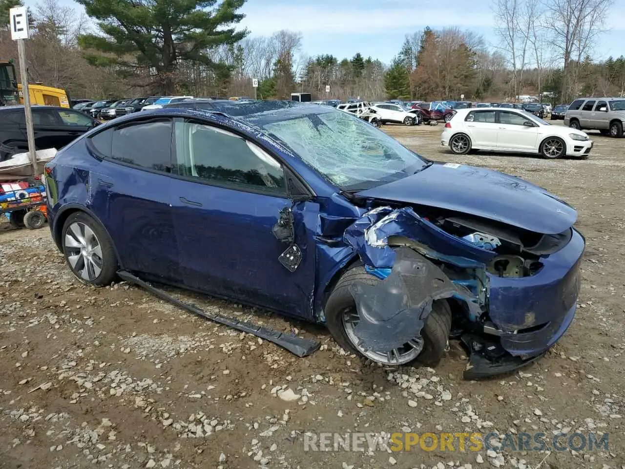 4 Фотография поврежденного автомобиля 7SAYGDEE6RF036075 TESLA MODEL Y 2024