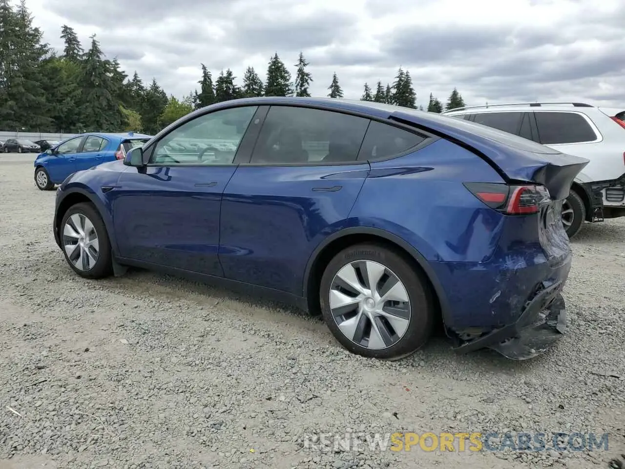 2 Фотография поврежденного автомобиля 7SAYGDEE6RF084627 TESLA MODEL Y 2024