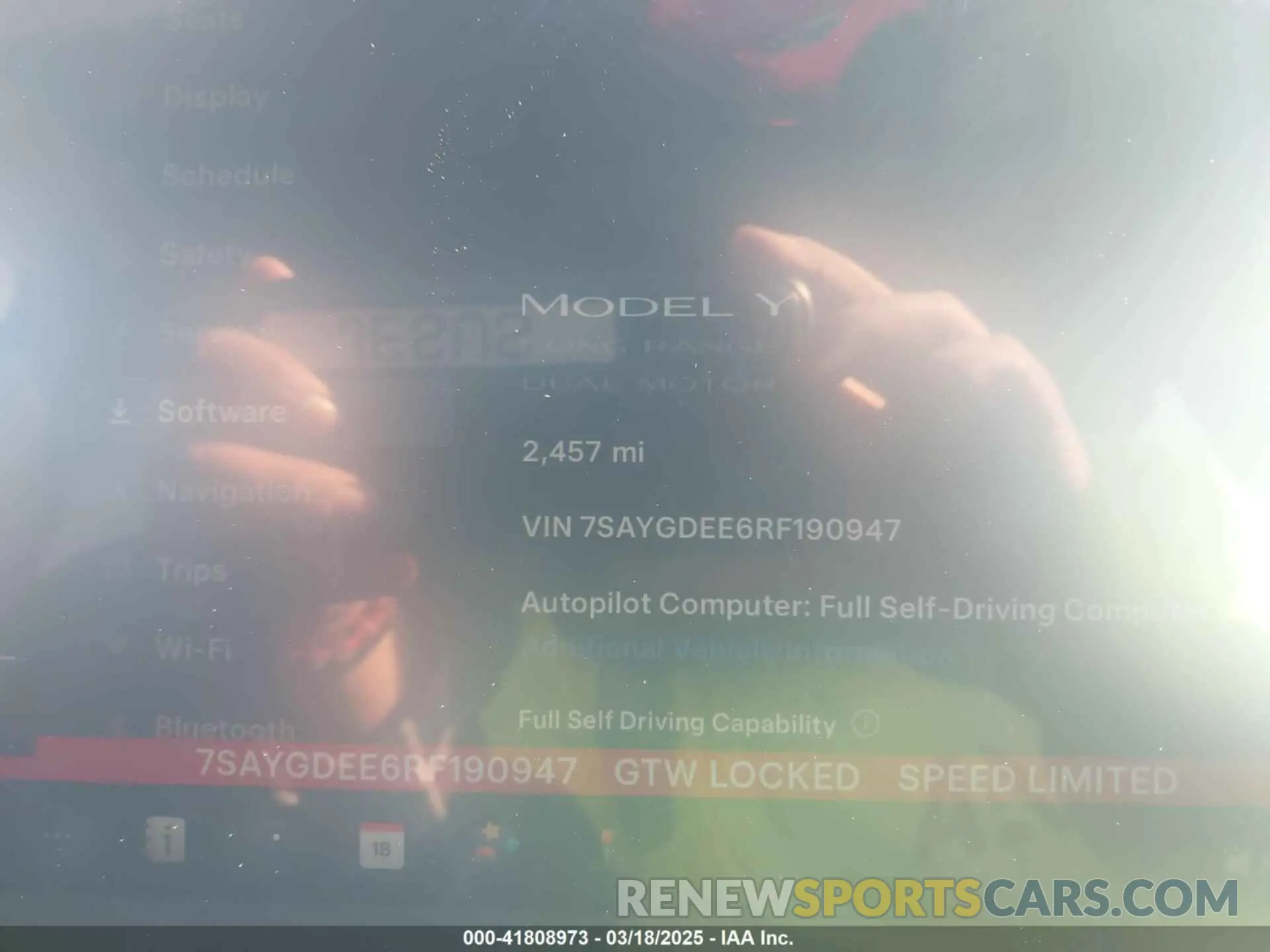 7 Фотография поврежденного автомобиля 7SAYGDEE6RF190947 TESLA MODEL Y 2024