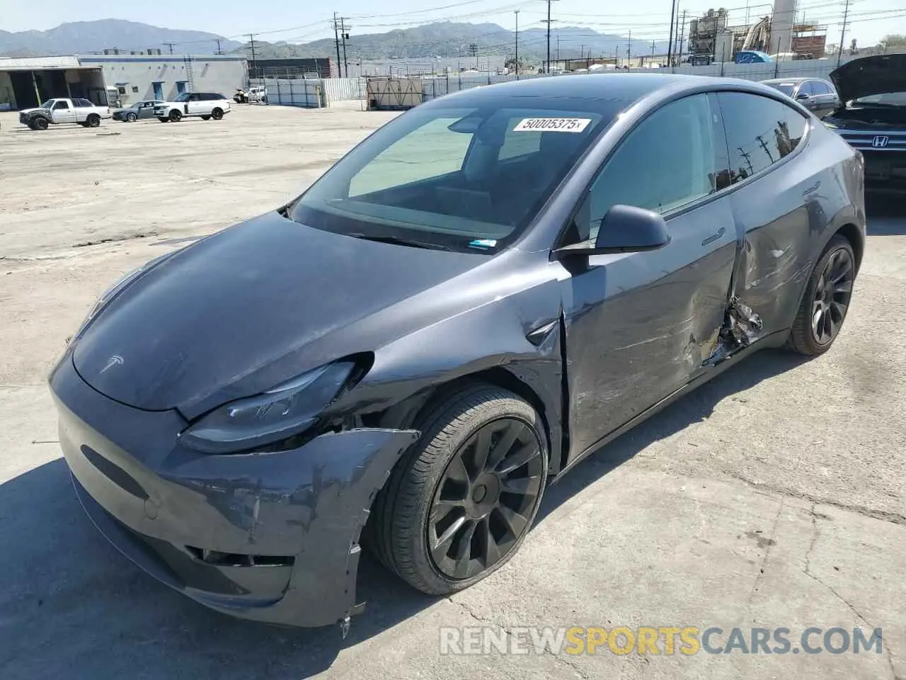 1 Photograph of a damaged car 7SAYGDEE7RA216985 TESLA MODEL Y 2024