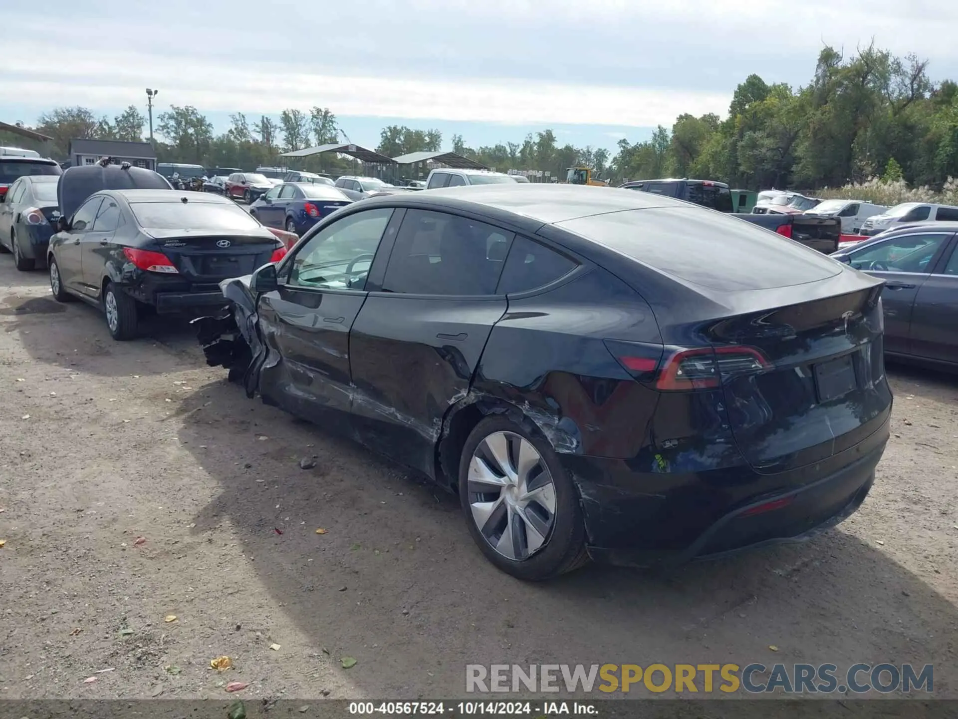 3 Фотография поврежденного автомобиля 7SAYGDEE7RA235097 TESLA MODEL Y 2024