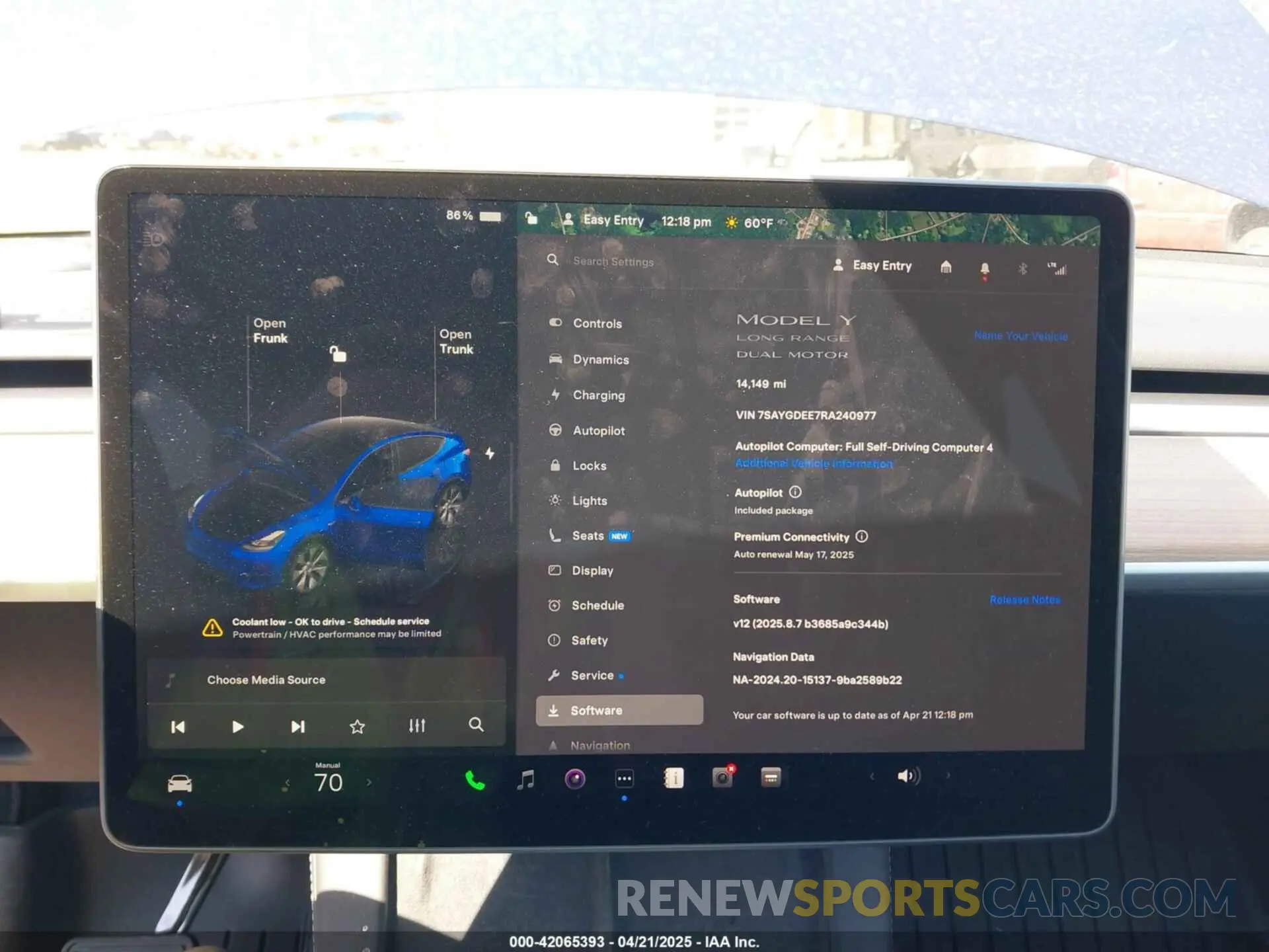 18 Фотография поврежденного автомобиля 7SAYGDEE7RA240977 TESLA MODEL Y 2024