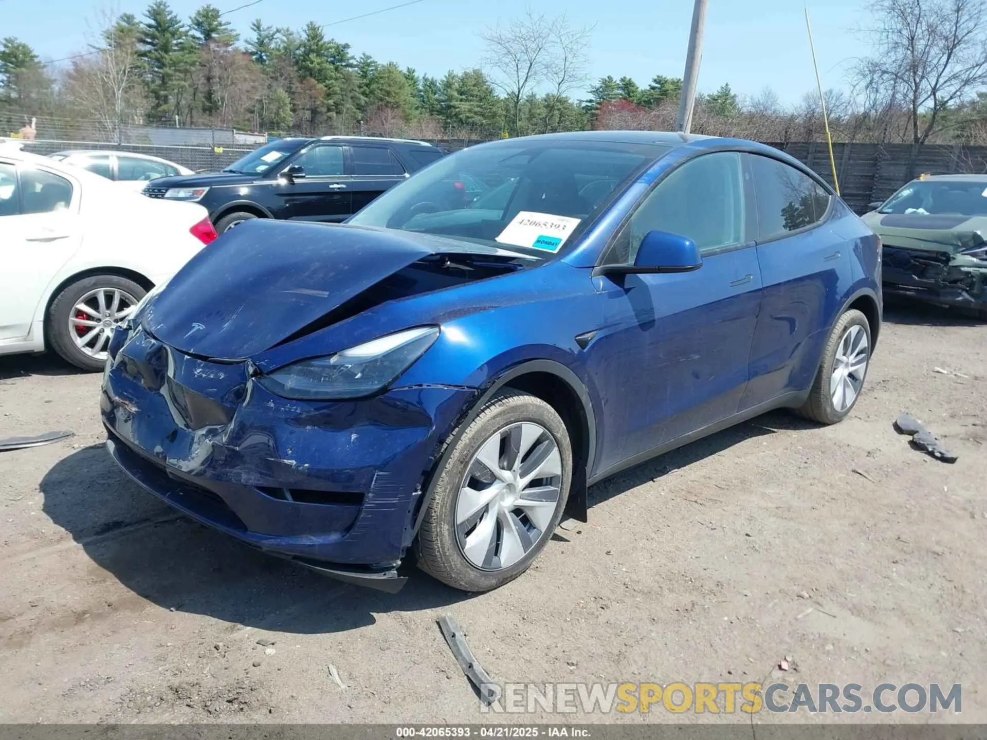 2 Фотография поврежденного автомобиля 7SAYGDEE7RA240977 TESLA MODEL Y 2024