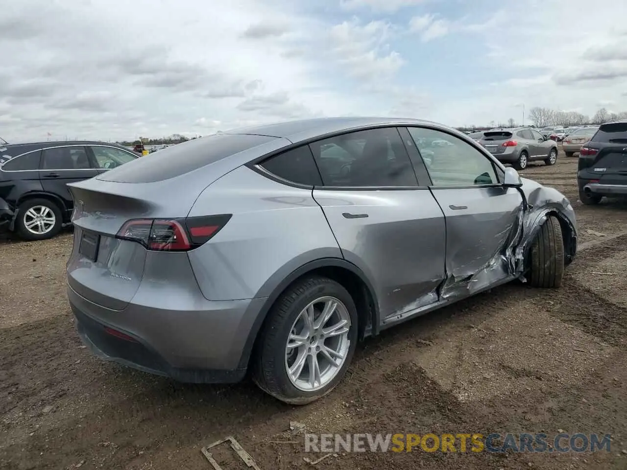 3 Фотография поврежденного автомобиля 7SAYGDEE7RA288057 TESLA MODEL Y 2024