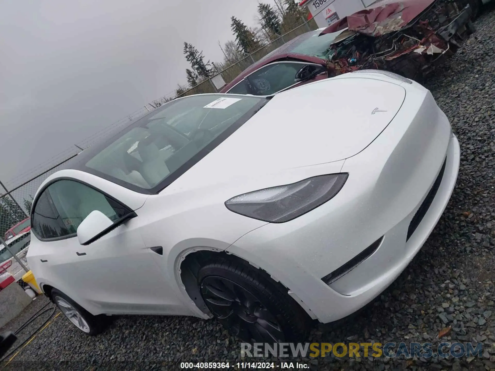 14 Photograph of a damaged car 7SAYGDEE7RF083700 TESLA MODEL Y 2024