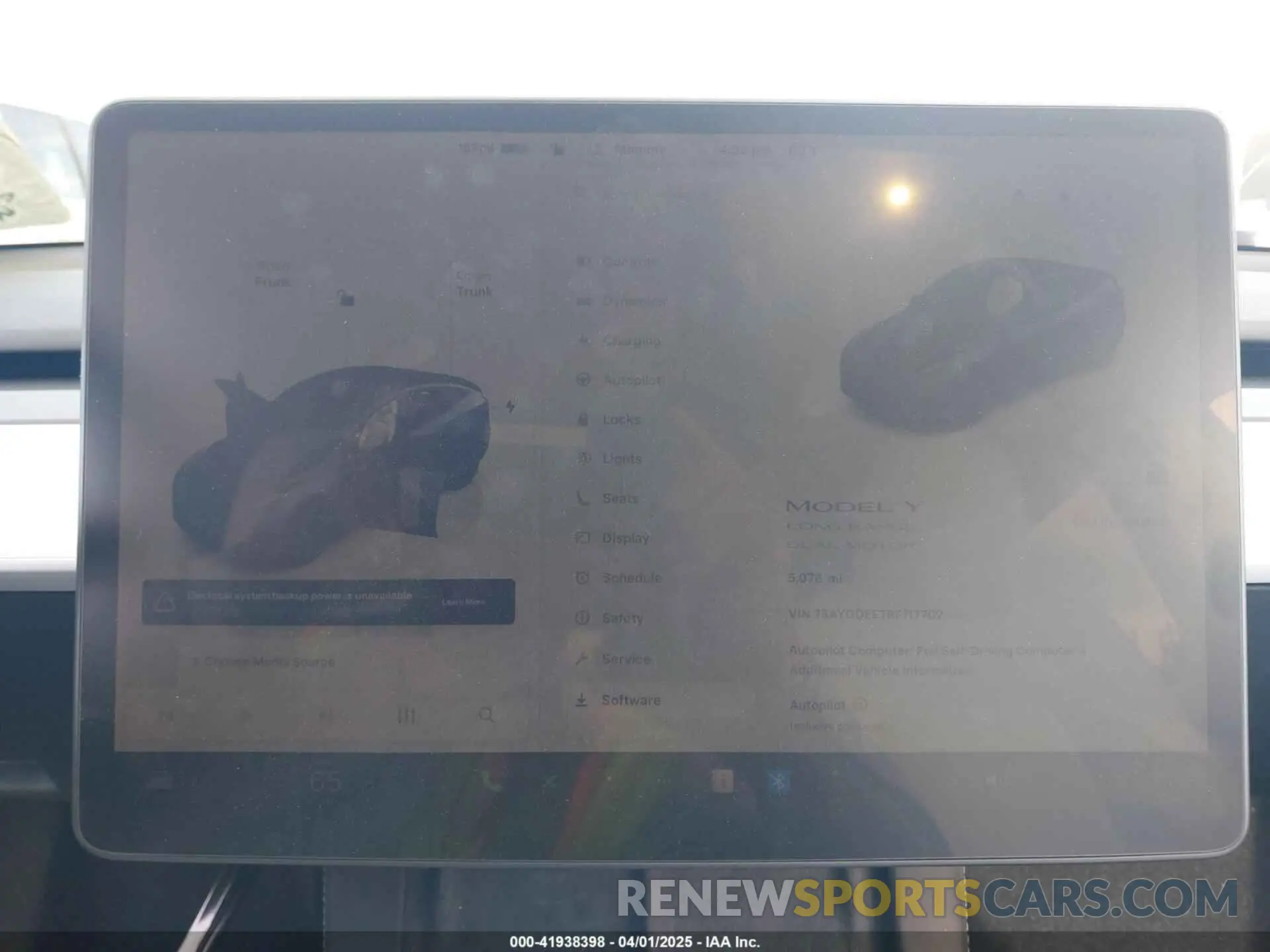 7 Фотография поврежденного автомобиля 7SAYGDEE7RF117702 TESLA MODEL Y 2024