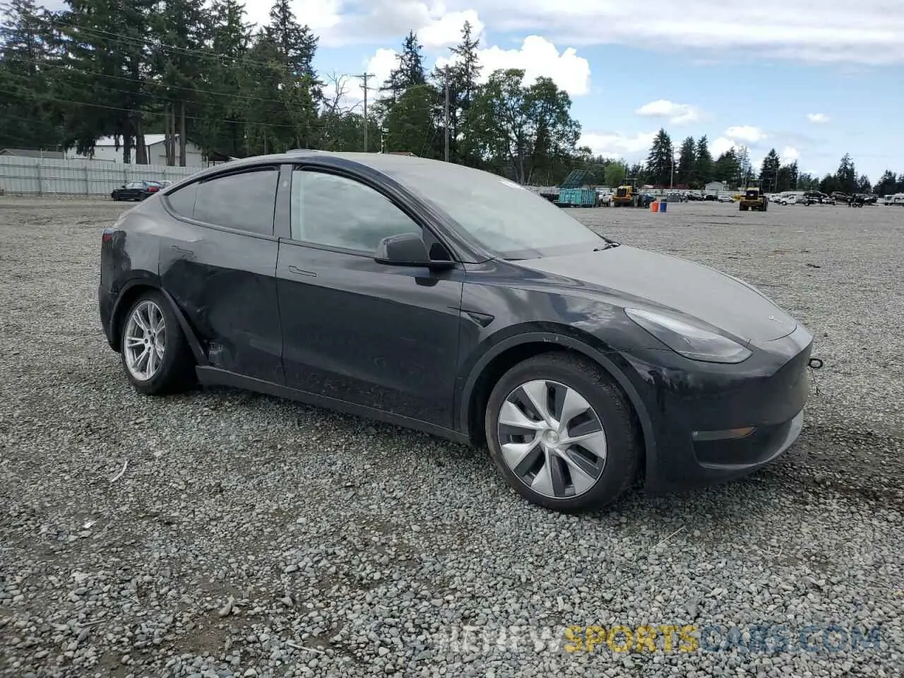 4 Фотография поврежденного автомобиля 7SAYGDEE7RF985344 TESLA MODEL Y 2024