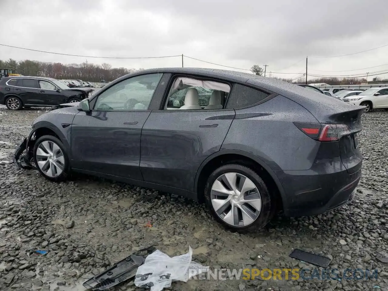 2 Photograph of a damaged car 7SAYGDEE8RA249039 TESLA MODEL Y 2024