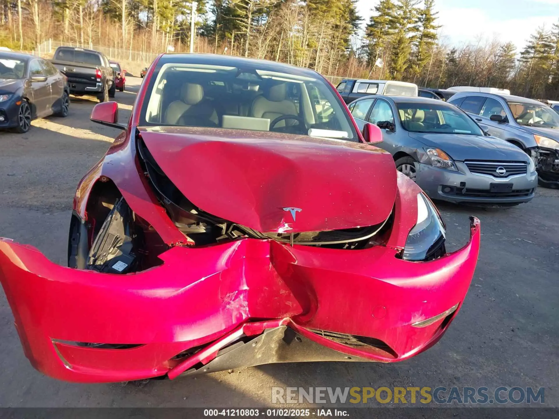 13 Photograph of a damaged car 7SAYGDEE8RA254256 TESLA MODEL Y 2024
