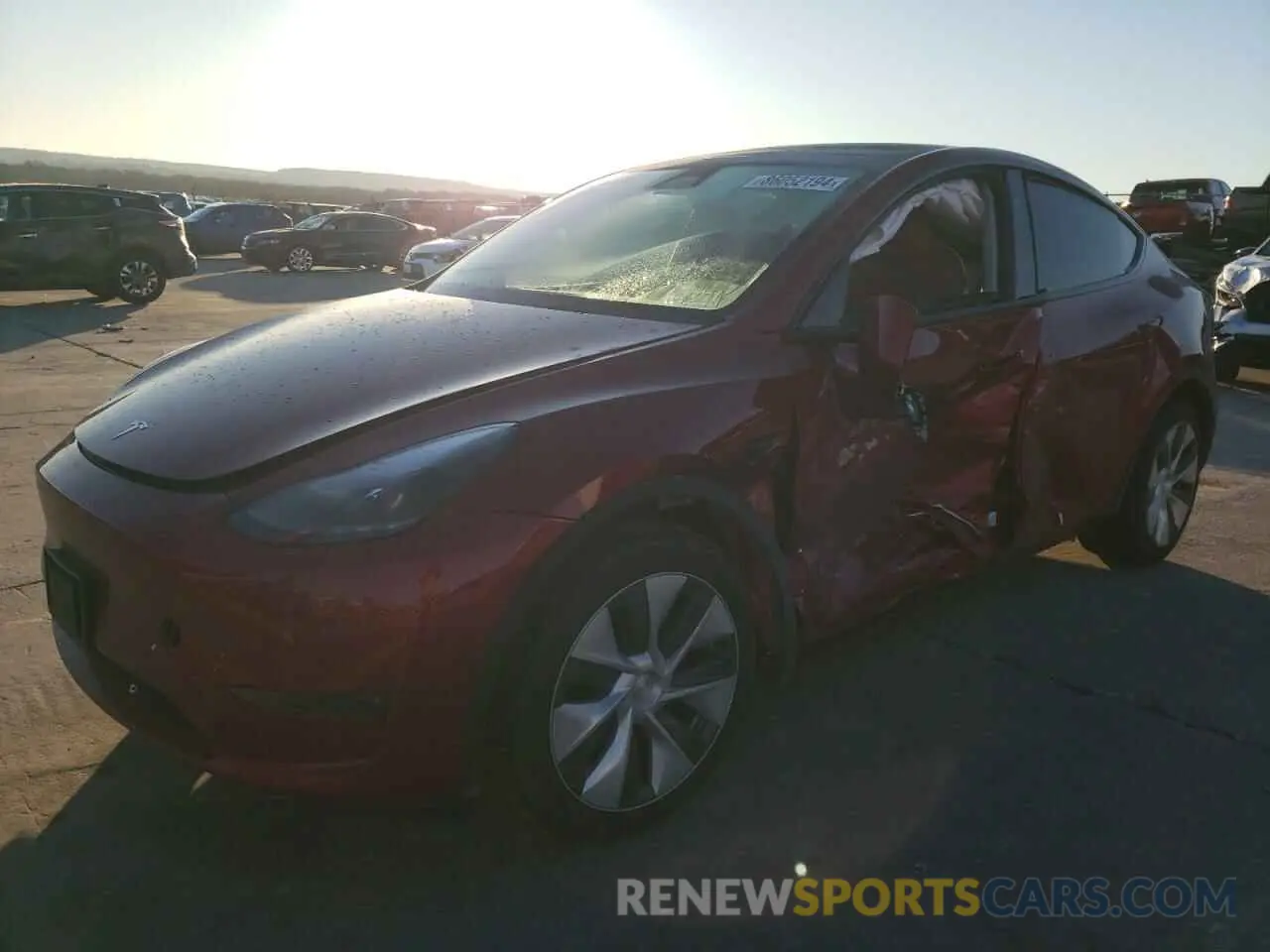 1 Photograph of a damaged car 7SAYGDEE8RA255813 TESLA MODEL Y 2024