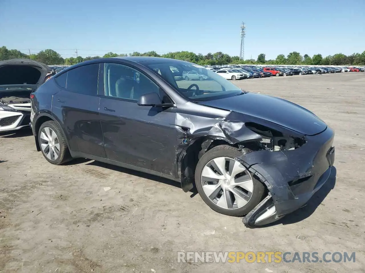 4 Фотография поврежденного автомобиля 7SAYGDEE8RA276936 TESLA MODEL Y 2024