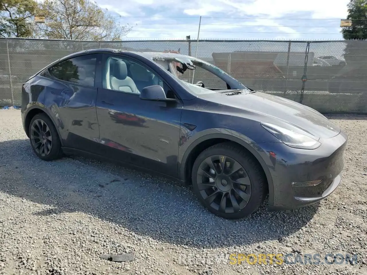 4 Фотография поврежденного автомобиля 7SAYGDEE8RF148280 TESLA MODEL Y 2024