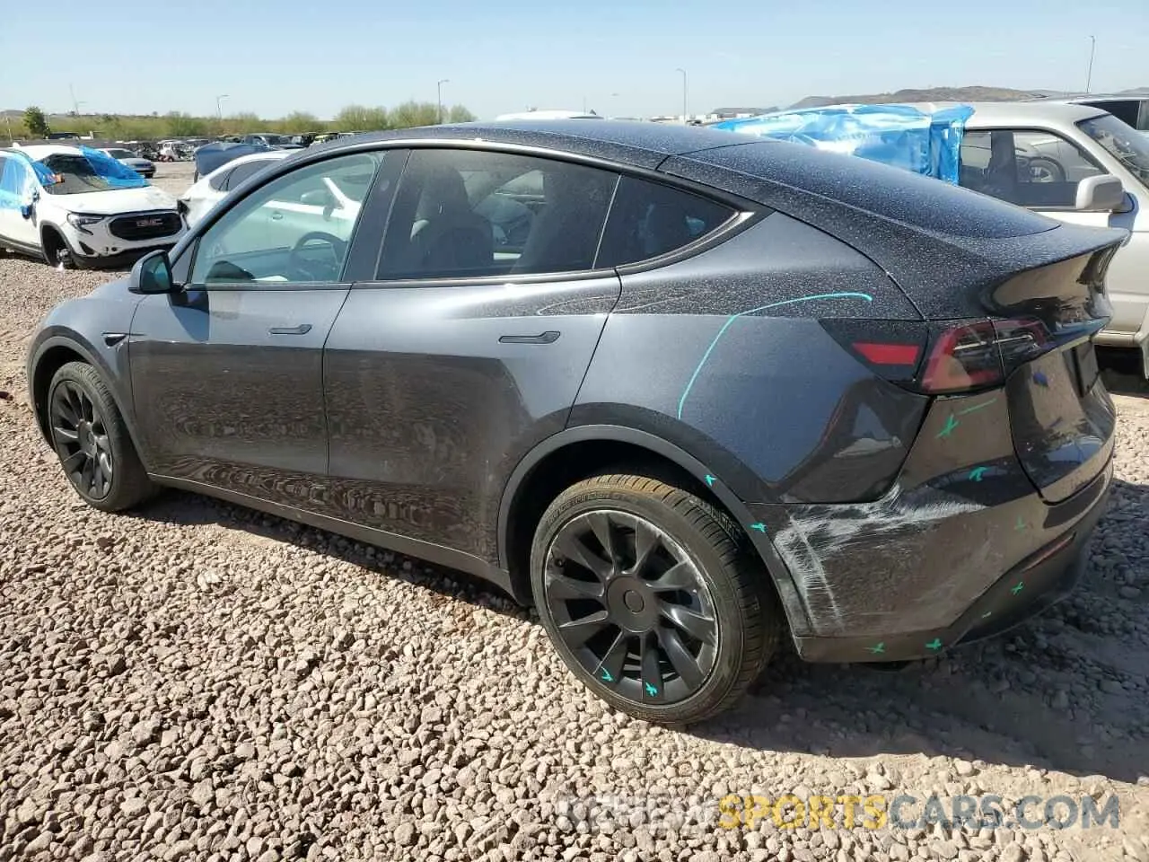 2 Photograph of a damaged car 7SAYGDEE9RA221380 TESLA MODEL Y 2024