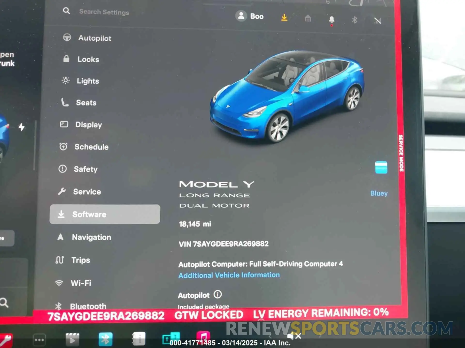7 Фотография поврежденного автомобиля 7SAYGDEE9RA269882 TESLA MODEL Y 2024