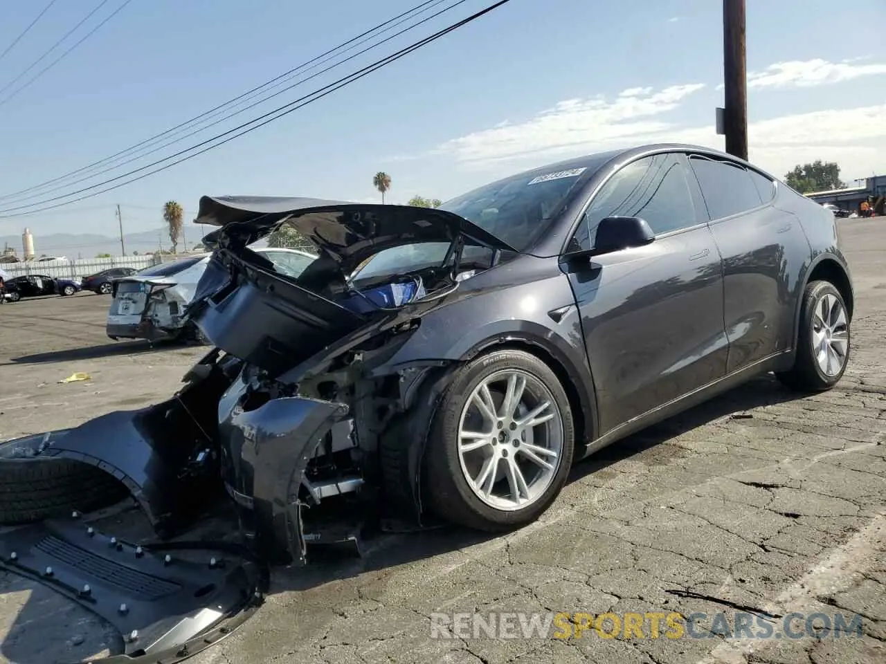 1 Photograph of a damaged car 7SAYGDEE9RF078563 TESLA MODEL Y 2024
