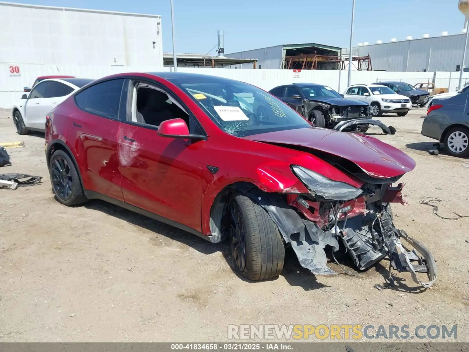 1 Photograph of a damaged car 7SAYGDEEXRA236065 TESLA MODEL Y 2024