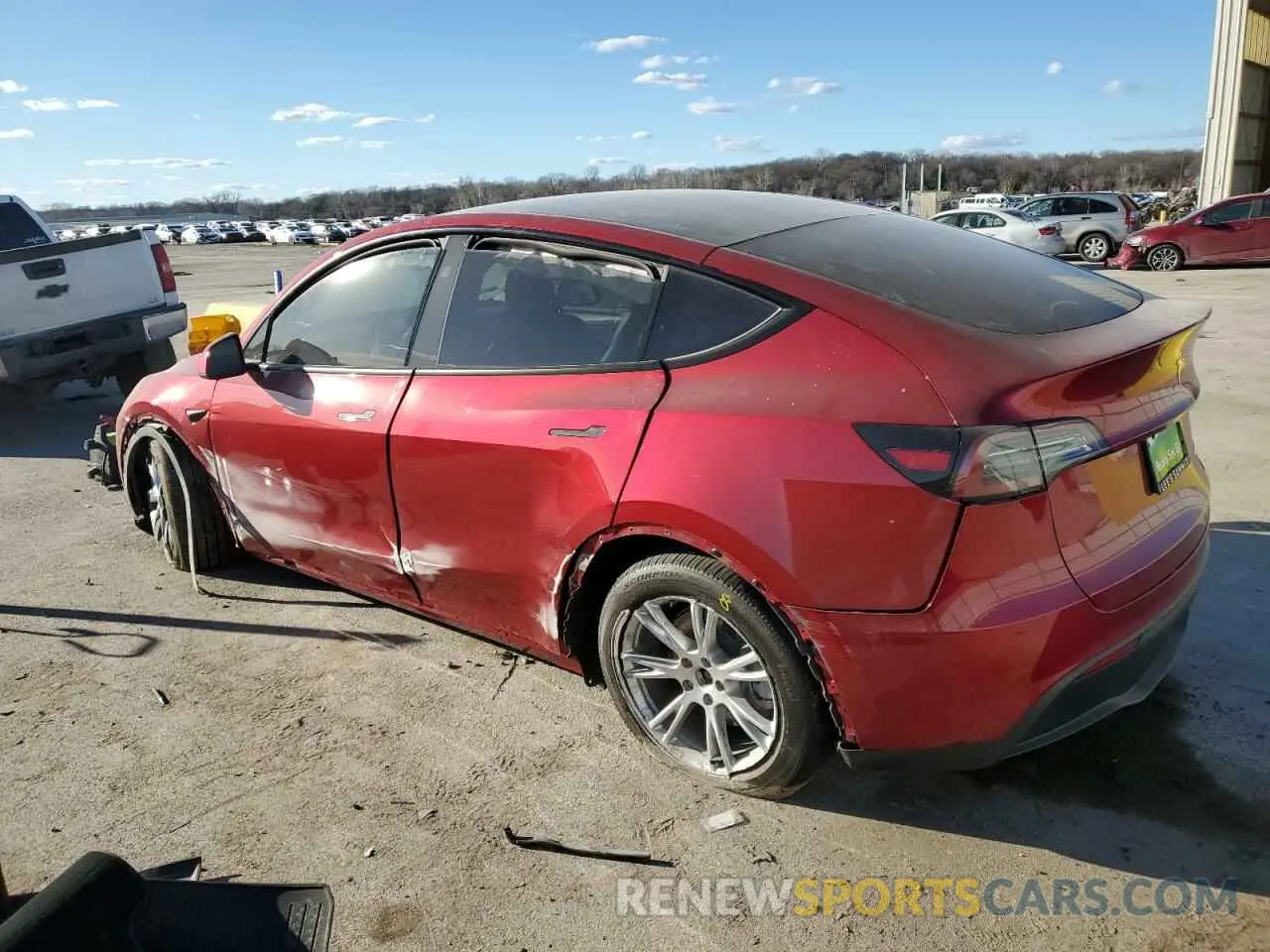 2 Photograph of a damaged car 7SAYGDEEXRA247566 TESLA MODEL Y 2024