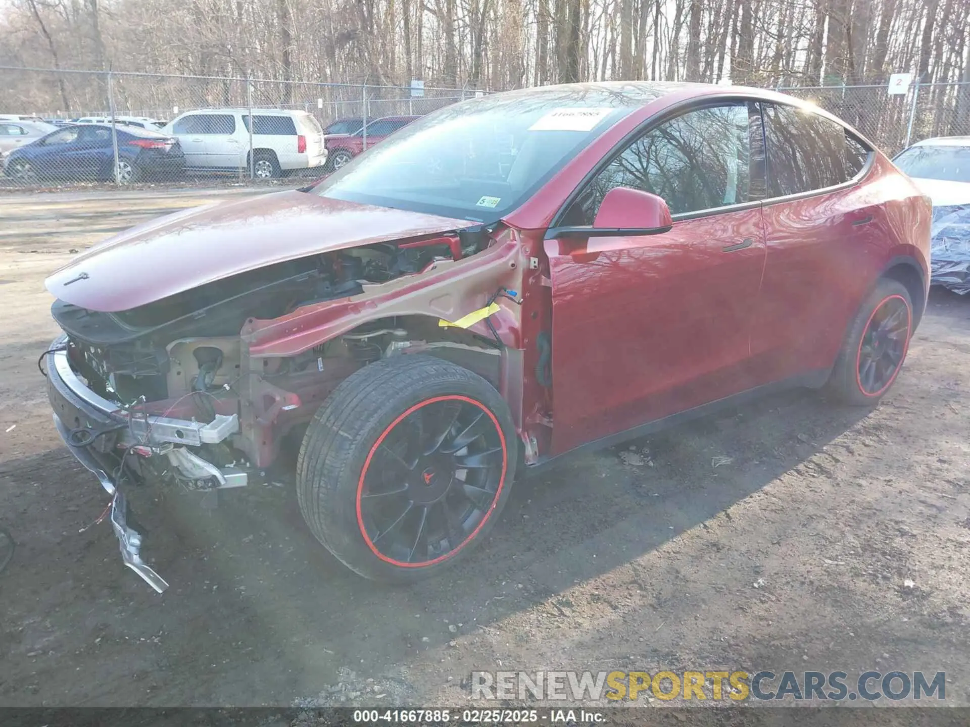 2 Фотография поврежденного автомобиля 7SAYGDEEXRA264447 TESLA MODEL Y 2024