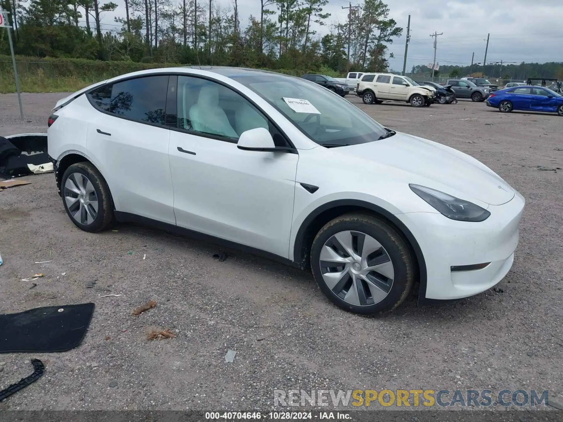 1 Photograph of a damaged car 7SAYGDEEXRA269597 TESLA MODEL Y 2024