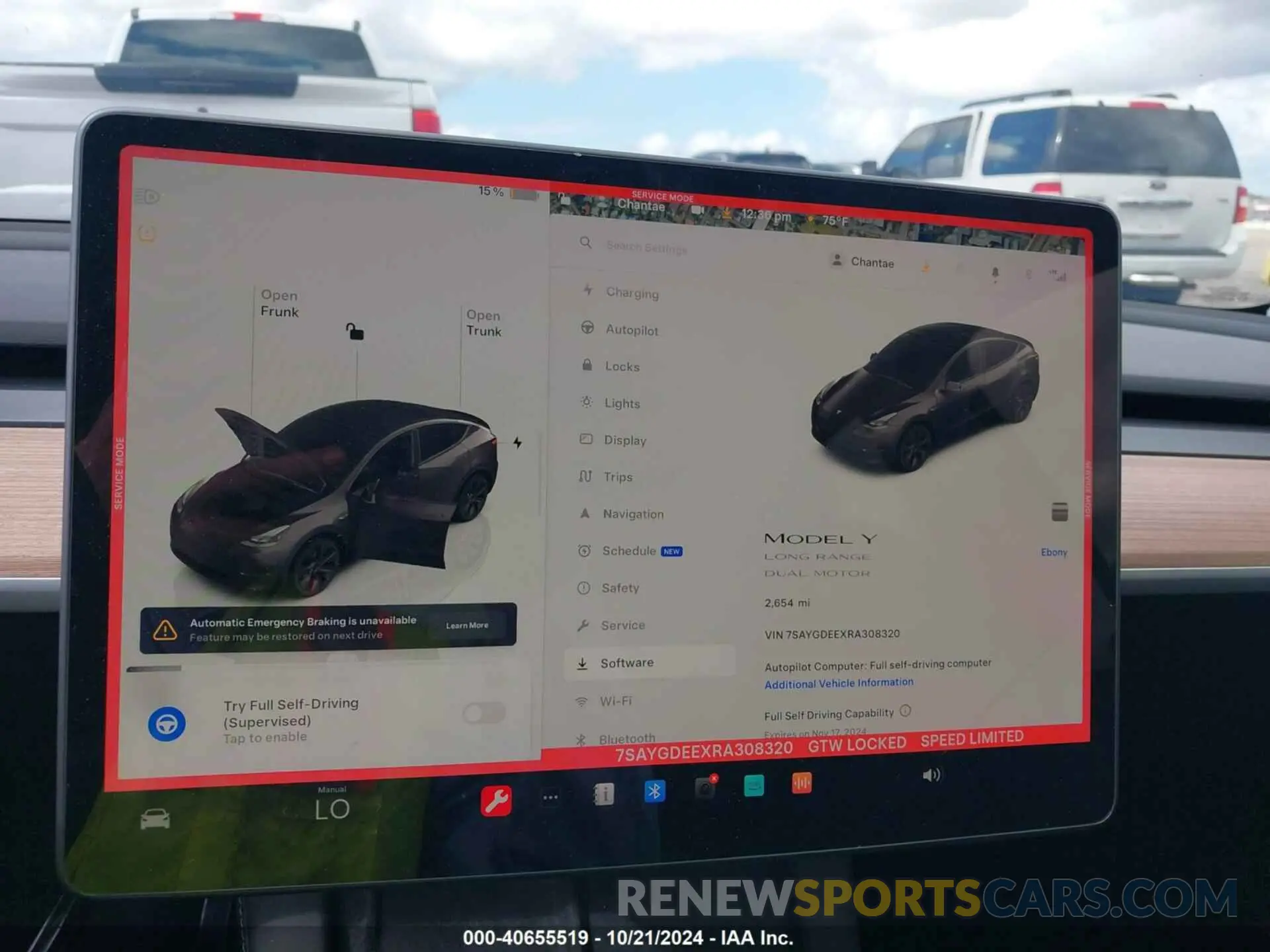 7 Photograph of a damaged car 7SAYGDEEXRA308320 TESLA MODEL Y 2024