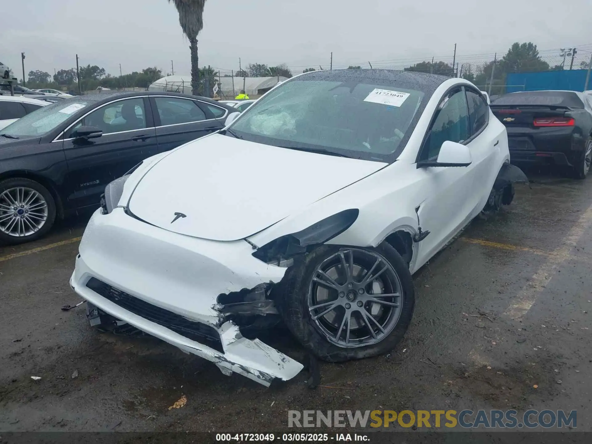 2 Photograph of a damaged car 7SAYGDEEXRF230169 TESLA MODEL Y 2024