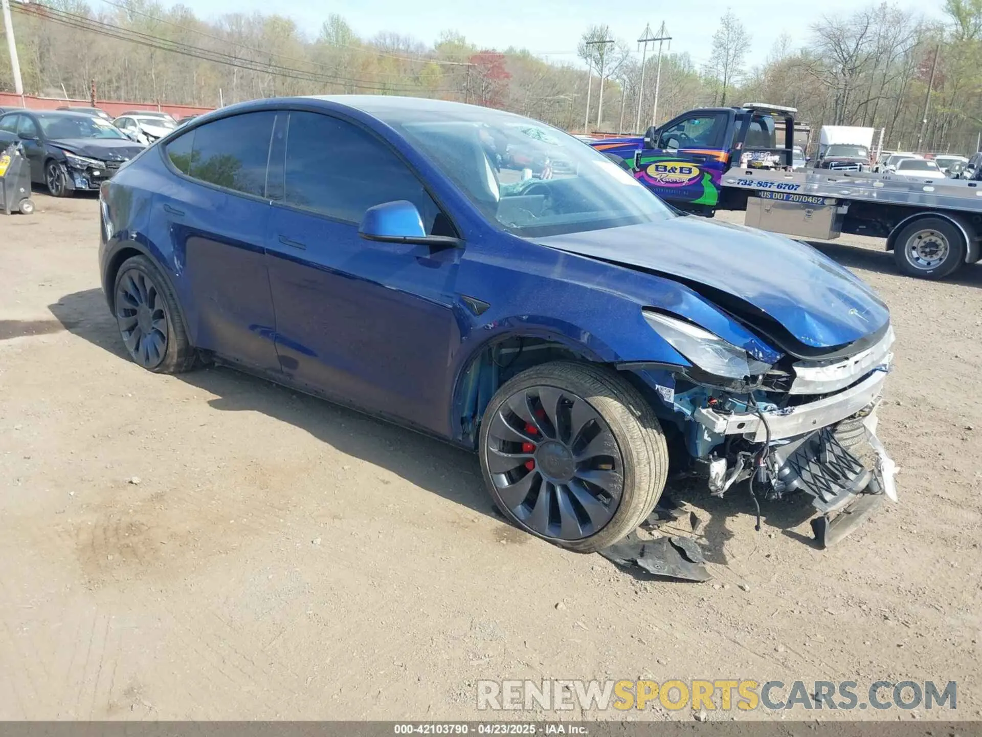 1 Фотография поврежденного автомобиля 7SAYGDEF0RA267754 TESLA MODEL Y 2024