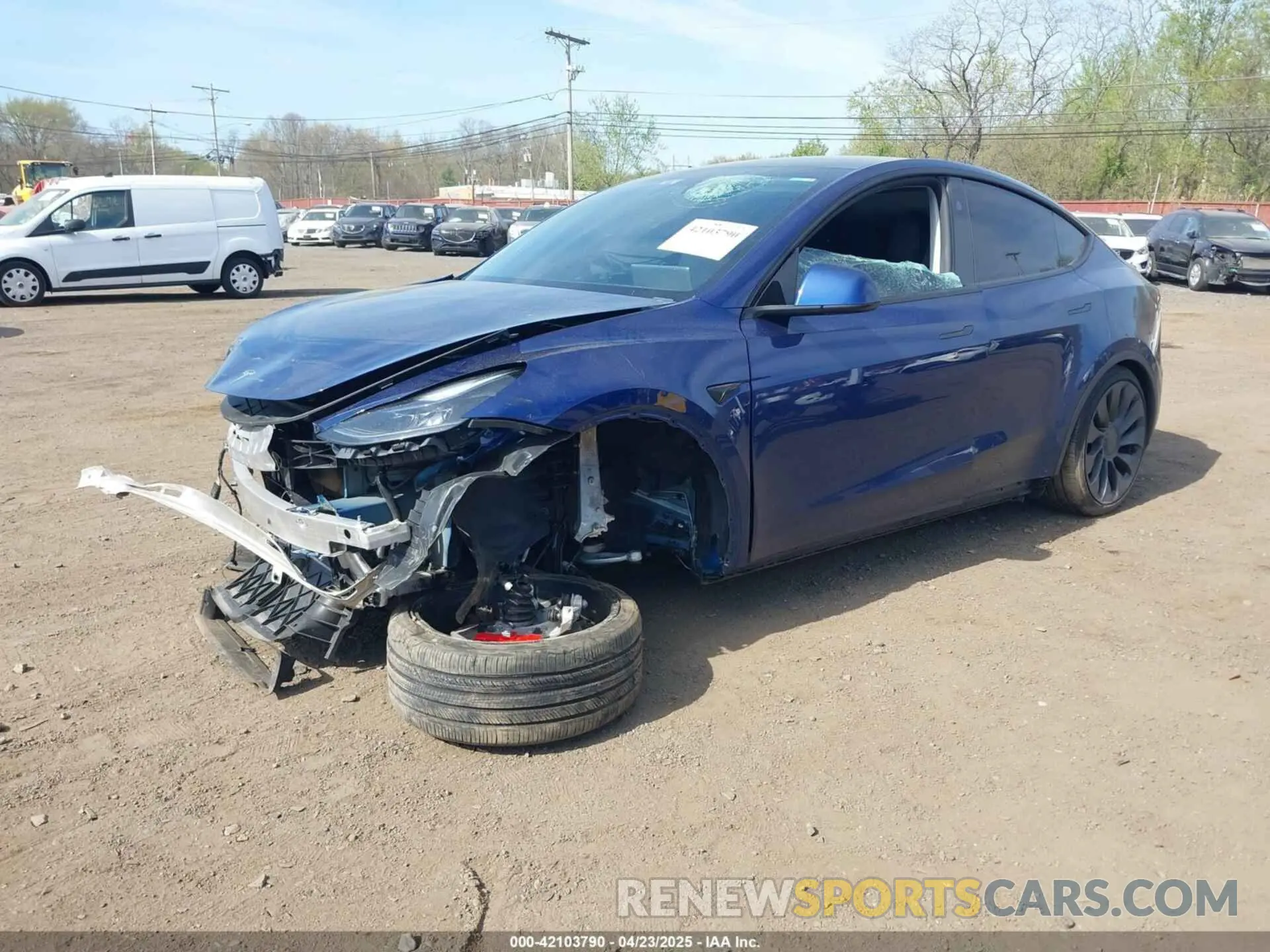 2 Фотография поврежденного автомобиля 7SAYGDEF0RA267754 TESLA MODEL Y 2024