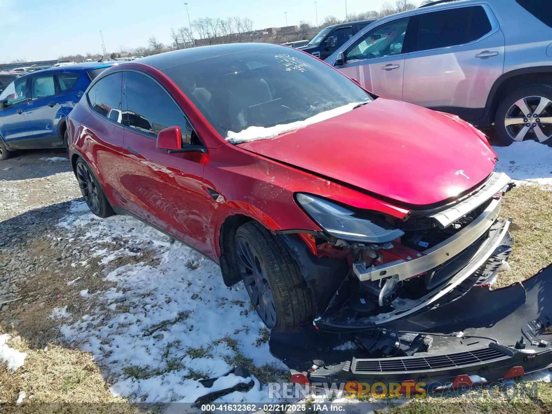 1 Фотография поврежденного автомобиля 7SAYGDEF1RA322163 TESLA MODEL Y 2024