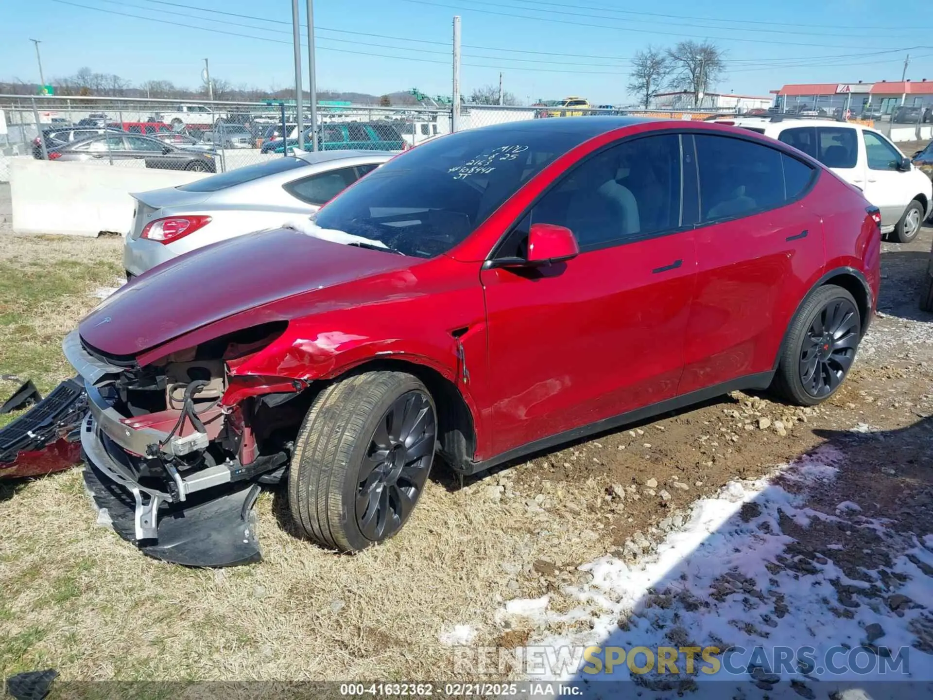 2 Фотография поврежденного автомобиля 7SAYGDEF1RA322163 TESLA MODEL Y 2024